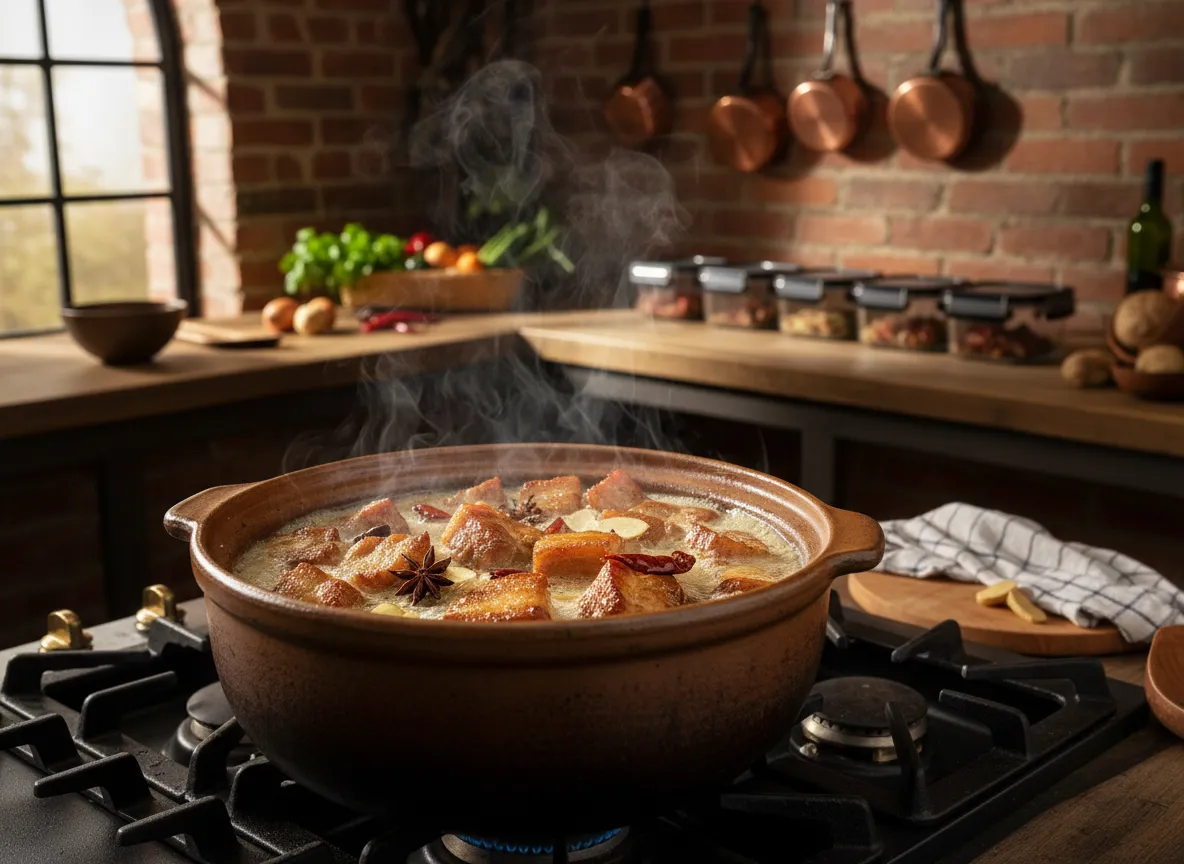 週末に作る塩煮豚(ラード煮)